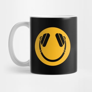 Smiley Emoji Headphones Mug
